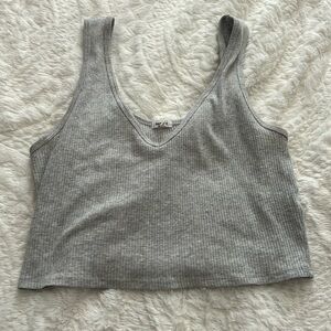 Grey Crop Top